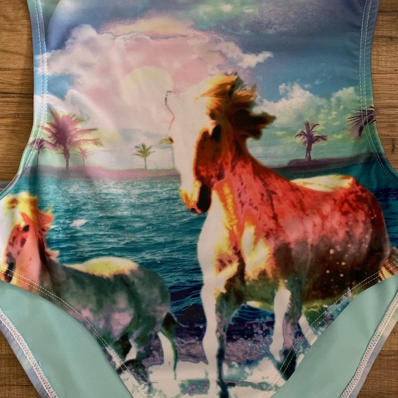 One Piece Halter Bathing Suit - Picture 3 of 5